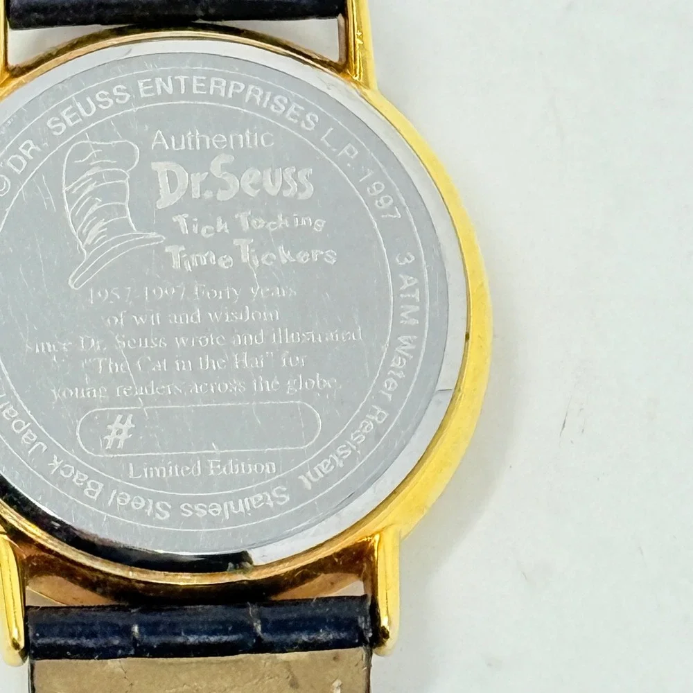 Vintage Dr. Seuss Cat‎ in the Hat Ltd Edition Watch 1957-1997 No Bx gently worn